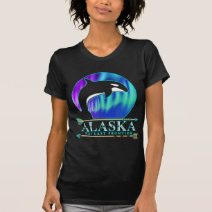 Alaska State Pride Alaska Northern Lights Alaskan  T-Shirt