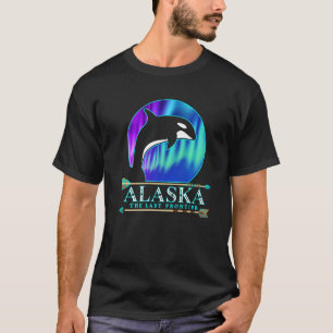 Alaska State Pride Alaska Northern Lights Alaskan  T-Shirt