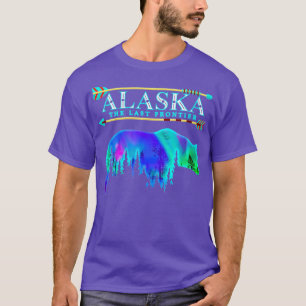 Alaska State Pride Alaska Northern Lights Alaskan  T-Shirt