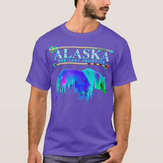Alaska State Pride Alaska Northern Lights Alaskan  T-Shirt