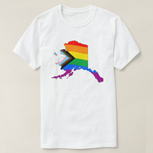 Alaska State Pride LGBTQ Progress Pride T-Shirt