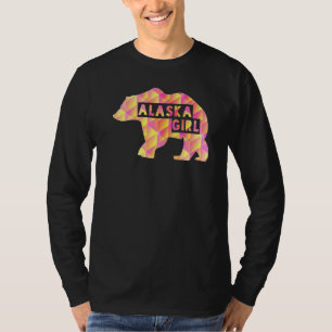 Alaska State Pride Proud Alaskan Pink Grizzly Bear T-Shirt