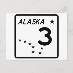 Alaska State Route 3 Postcard