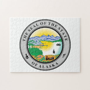 Alaska State Seal. Jigsaw Puzzle