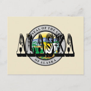 Alaska State Seal Post Card