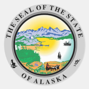 Alaska State Seal Stickers