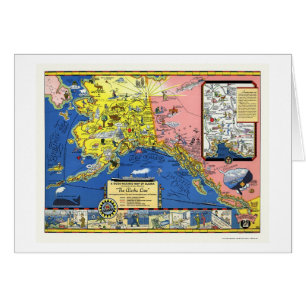 Alaska - Steamship Line Map 1934