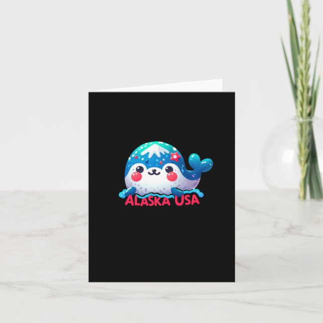 Alaska Sticker  Card (Front)