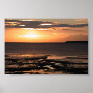 Alaska Sunset @ Cook Inlet Poster