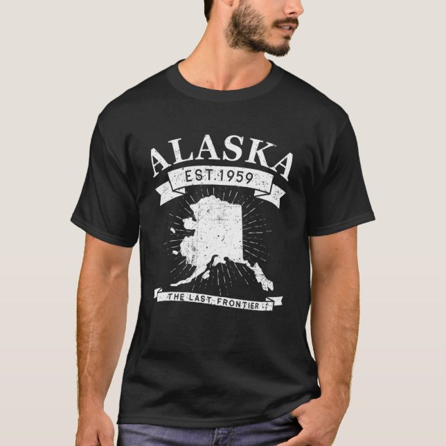 Alaska T, Alaska Lover Tee, Alaska State T-Shirt (Front)