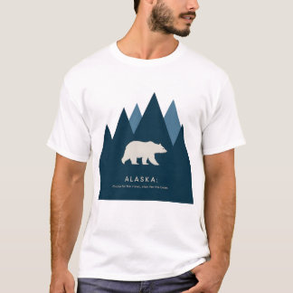 Alaska t-shirt camping design classic art