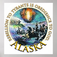 Alaska Tea Party Poster