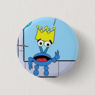 Alaska the crab 3 cm round badge