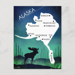 Alaska the Final Frontier Postcard