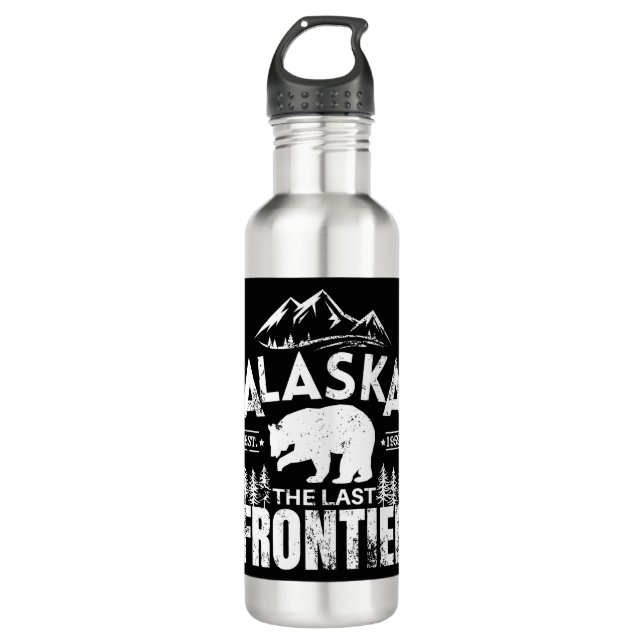Alaska The Last Frontier 710 Ml Water Bottle (Front)