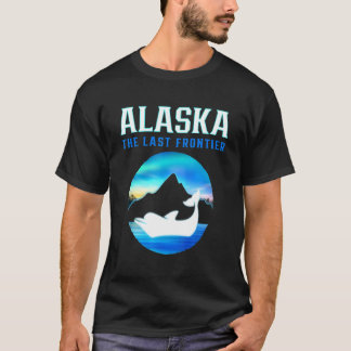Alaska The Last Frontier Dolphin Alaska State USA T-Shirt