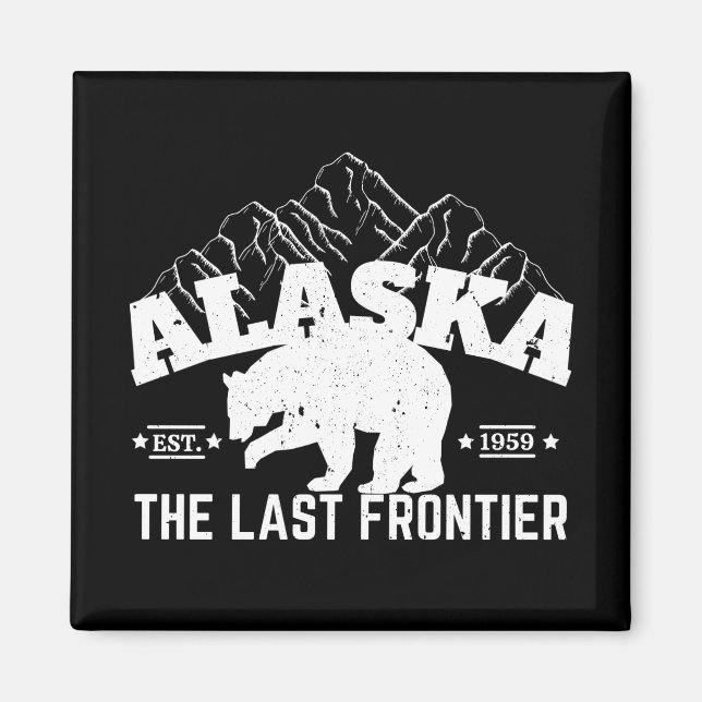 Alaska The Last Frontier Polar Bear Magnet (Front)