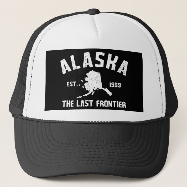 Alaska The Last Frontier Trucker Hat (Front)