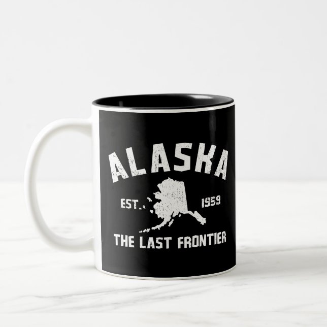 Alaska The Last Frontier Two-Tone Coffee Mug (Left)
