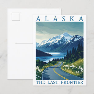 Alaska the Last Frontier USA Travel Place Postcard