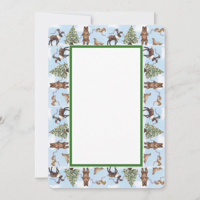 Alaska-Themed Holiday Card (Front)