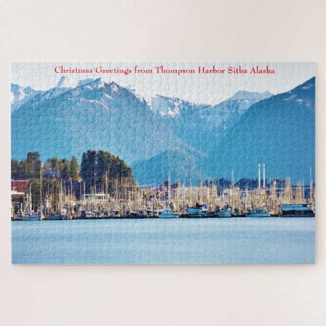Alaska Thompson Harbour Sitka Jigsaw Puzzle (Horizontal)