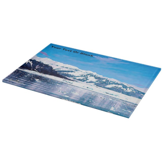 Alaska Tidewater Glacier Cutting Board (Corner)
