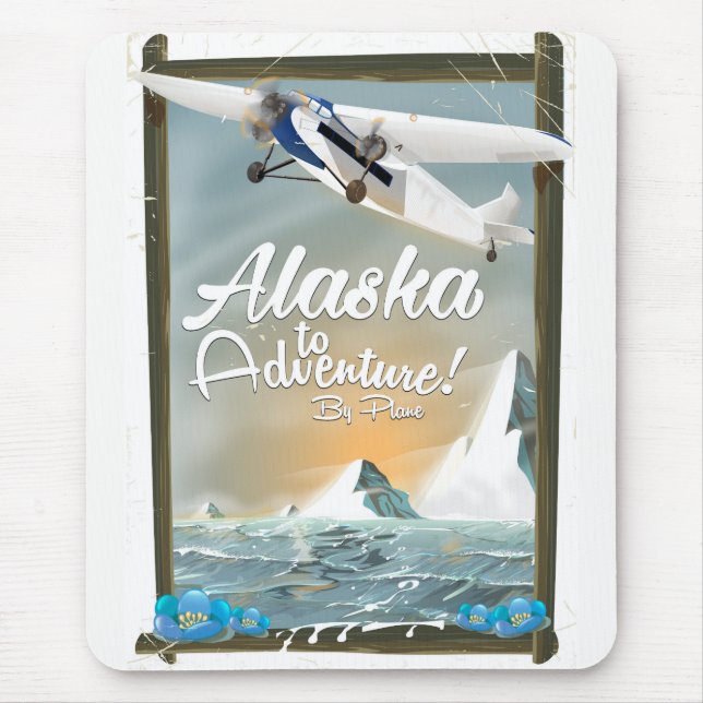 Alaska To Adventure! Mouse Mat (Front)