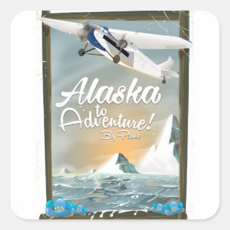 Alaska To Adventure! Square Sticker