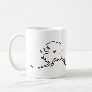 Alaska to Pennsylvania - Heart2Heart Coffee Mug