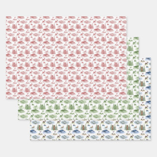 Alaska Toile Wrapping Paper 