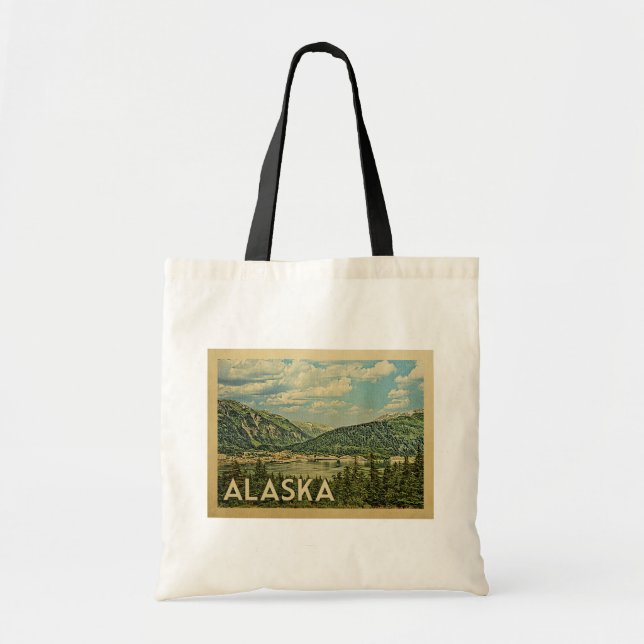 Alaska Tote Bag Vintage Travel (Front)