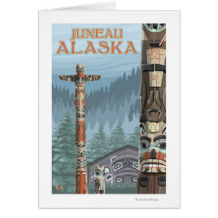 Alaska Totem Poles - Juneau, Alaska