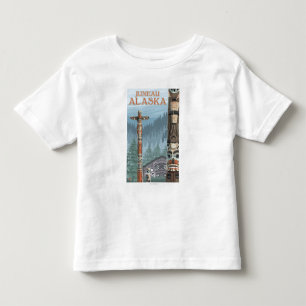 Alaska Totem Poles - Juneau, Alaska Toddler T-Shirt