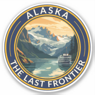 Alaska Travel Art Badge