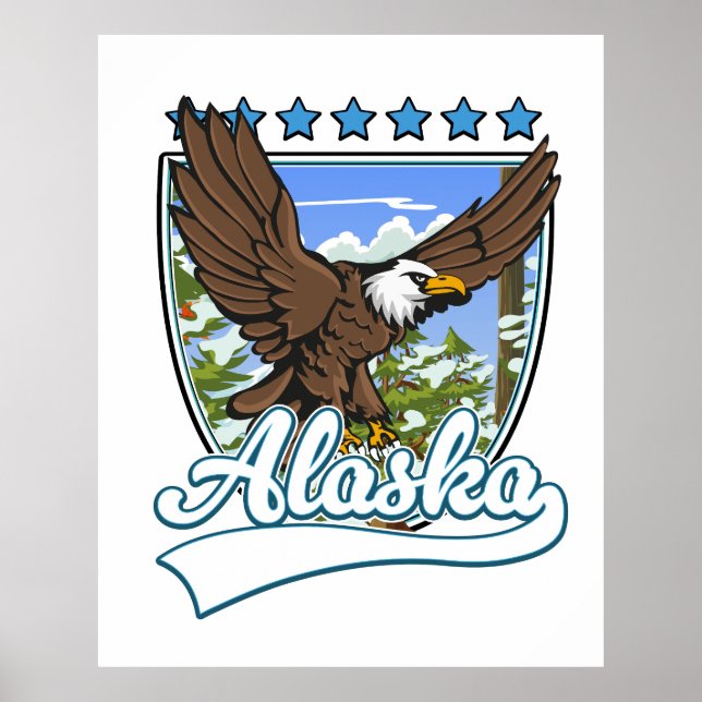 Alaska Travel Patch Poster (Front)