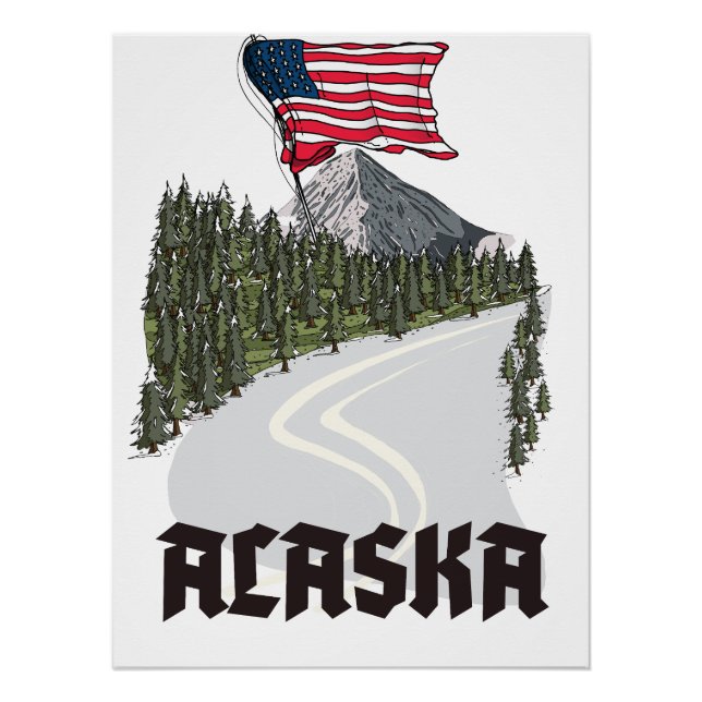Alaska Travel Poster (Front)