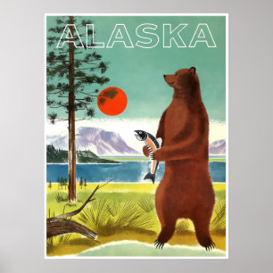 Alaska travel poster