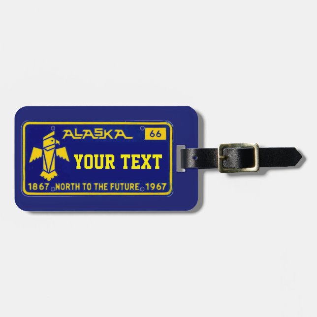Alaska traveller luggage tag (Front Horizontal)