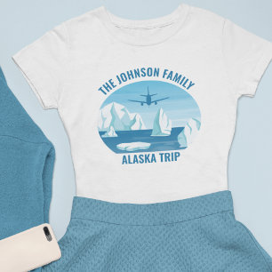 Alaska Trip Blue Glacier Customised Women's Tri-Blend Shirt