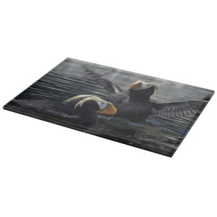 Alaska Tufted puffins Cutting Board