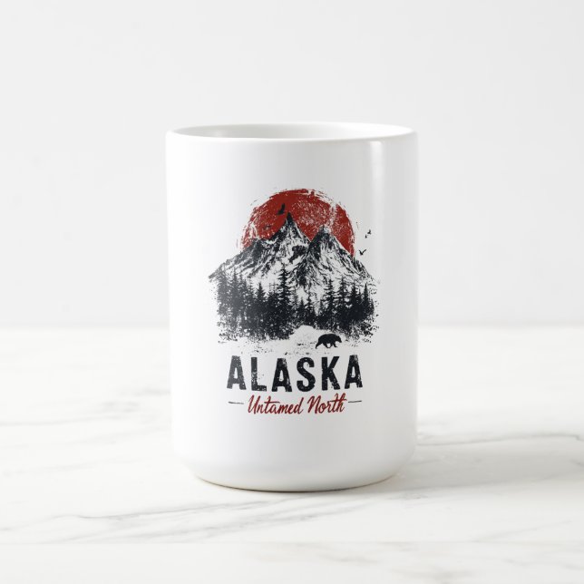 Alaska Untamed North Mountain Wilderness Outdoor Coffee Mug (Center)