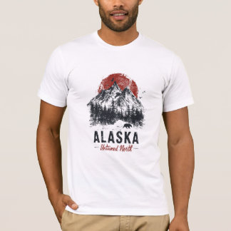 Alaska Untamed North Mountain Wilderness Outdoor T-Shirt
