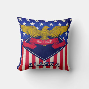 Alaska USA Flag Cushion