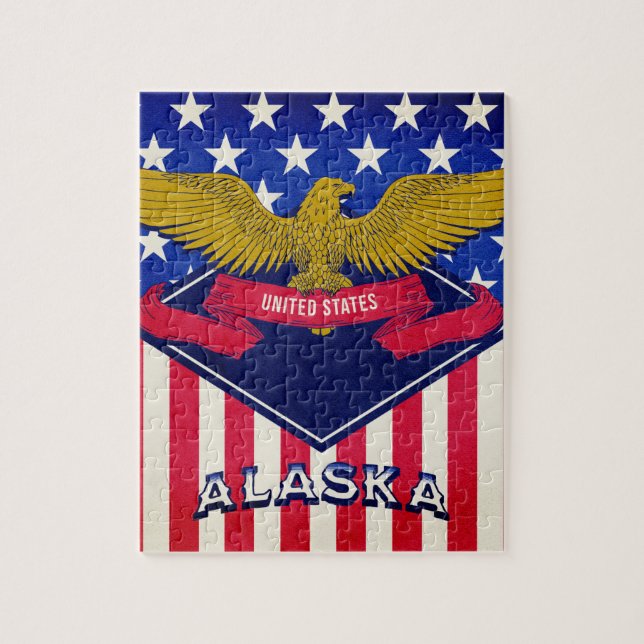 Alaska USA Flag   Jigsaw Puzzle (Vertical)