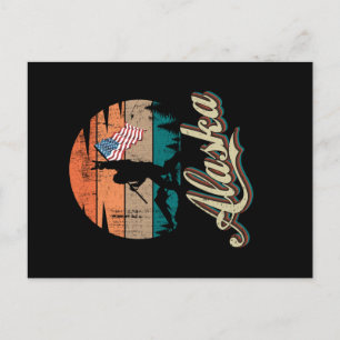 Alaska USA Flag Postcard