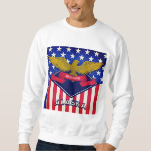 Alaska USA Flag  Sweatshirt