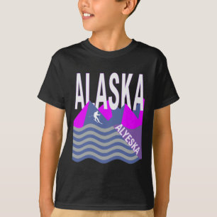 Alaska Usa Ski Resort Snowboarding Winter Skiing T-Shirt