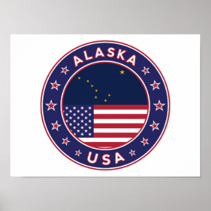 Alaska, USA States Poster