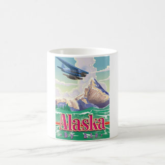 Alaska USA vintage travel poster. Coffee Mug